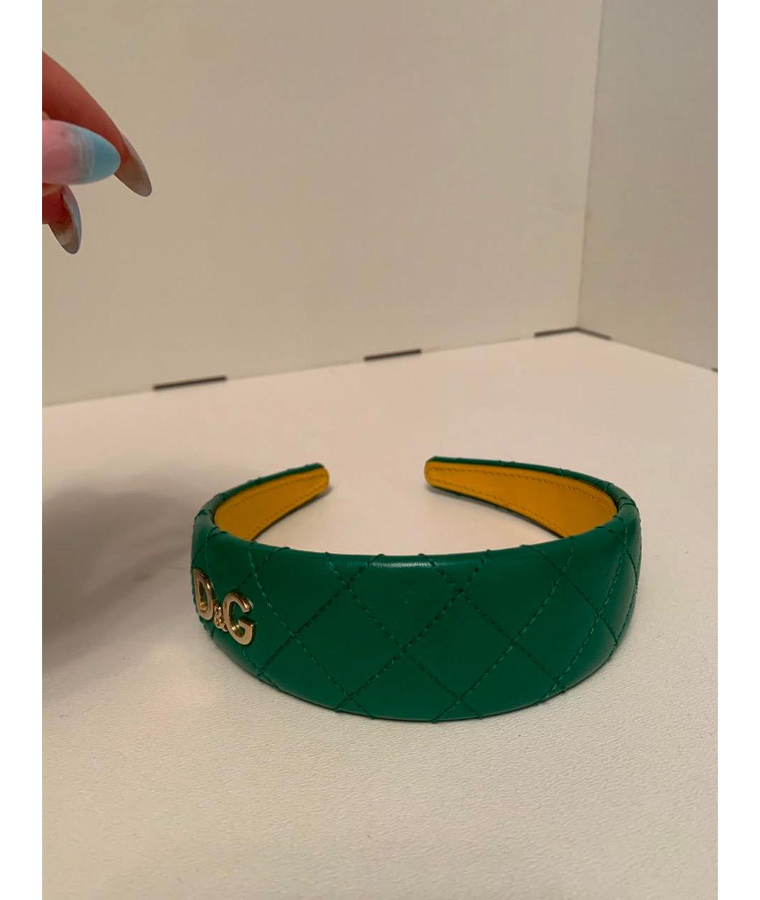 DOLCE&GABBANA Зеленая диадема, фото 5