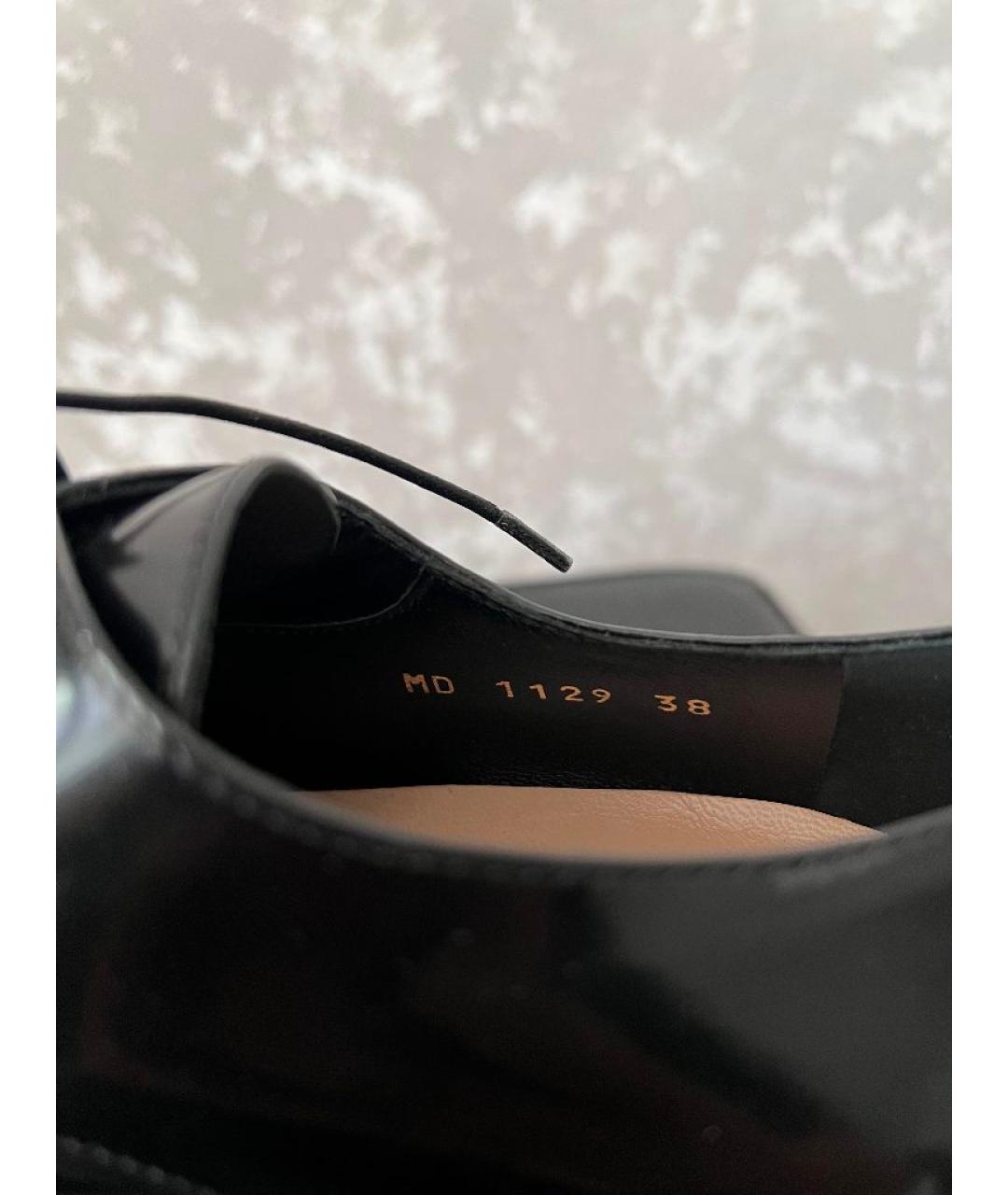 CHRISTIAN DIOR Черные кожаные туфли, фото 7