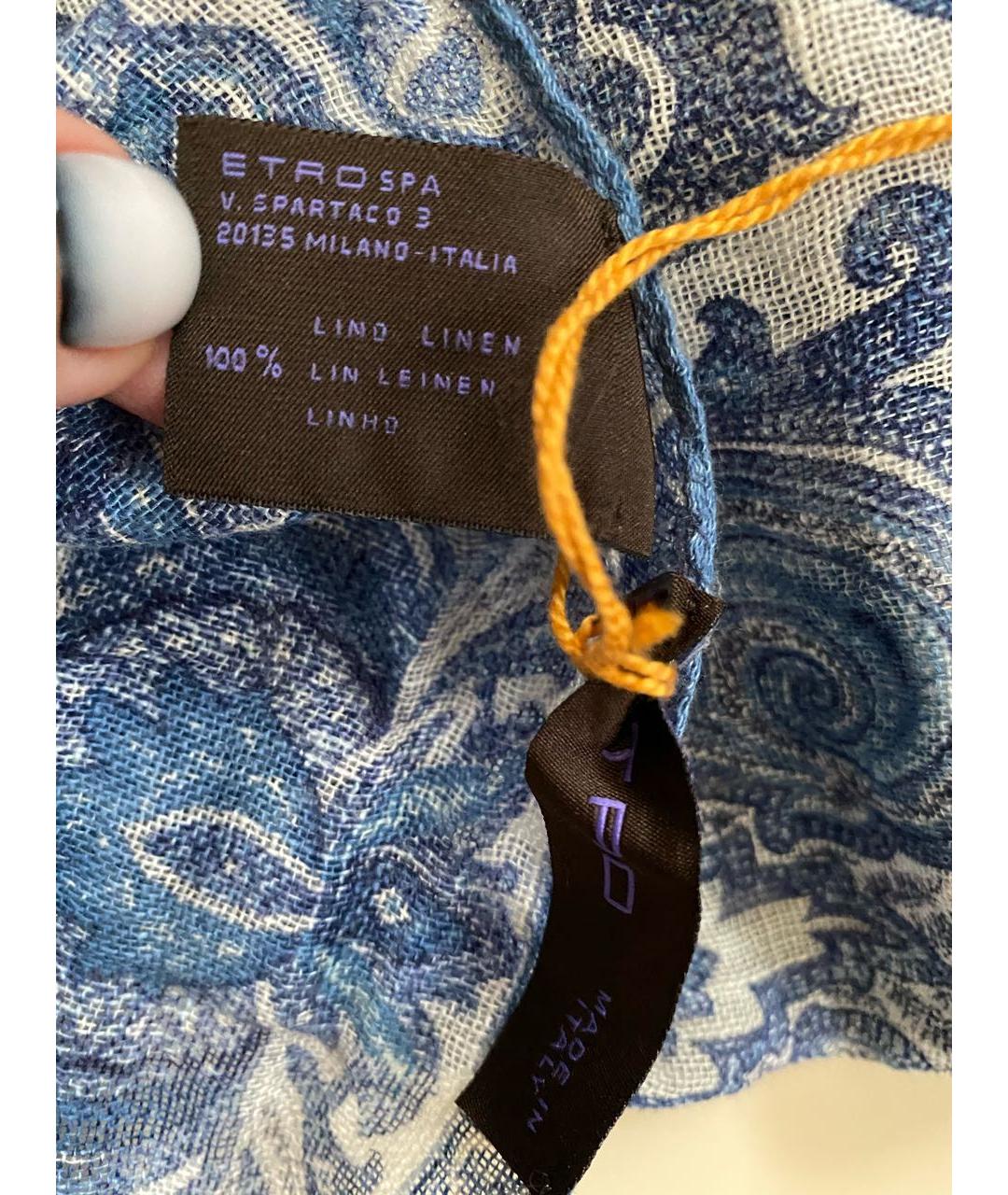 ETRO Мульти льняной платок, фото 6