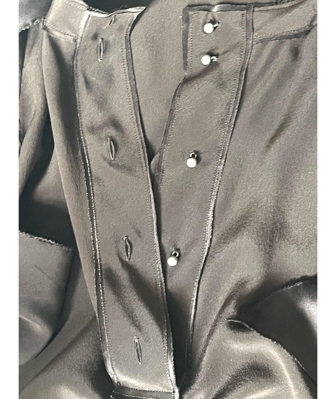 BOTTEGA VENETA Коричневая шелковая блузы, фото 7