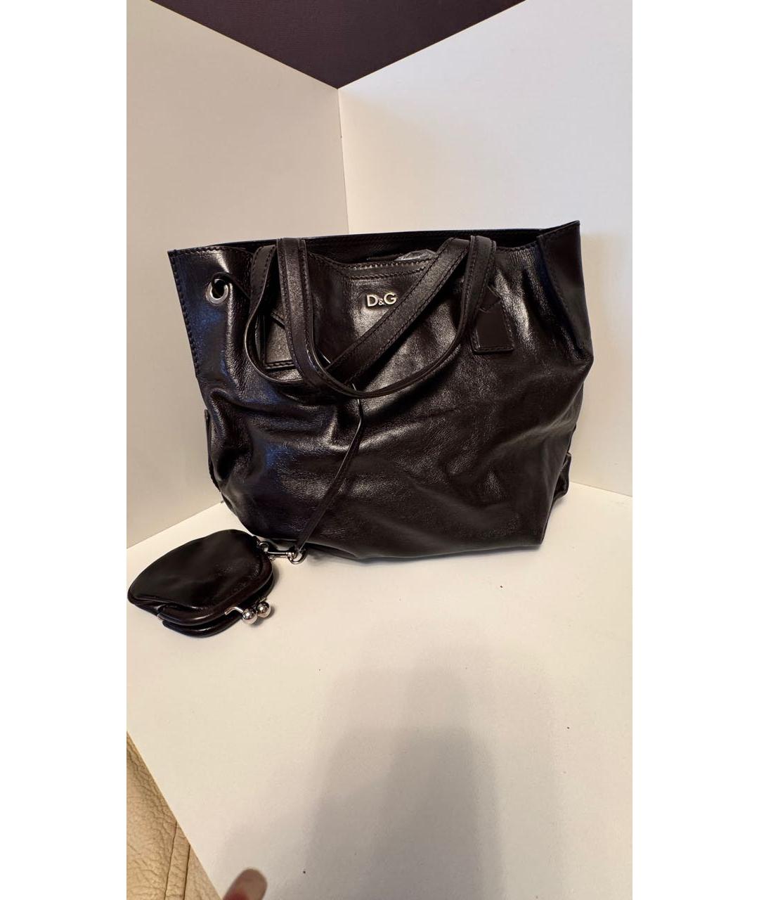 DOLCE&GABBANA Коричневая сумка тоут из искусственной кожи, фото 2
