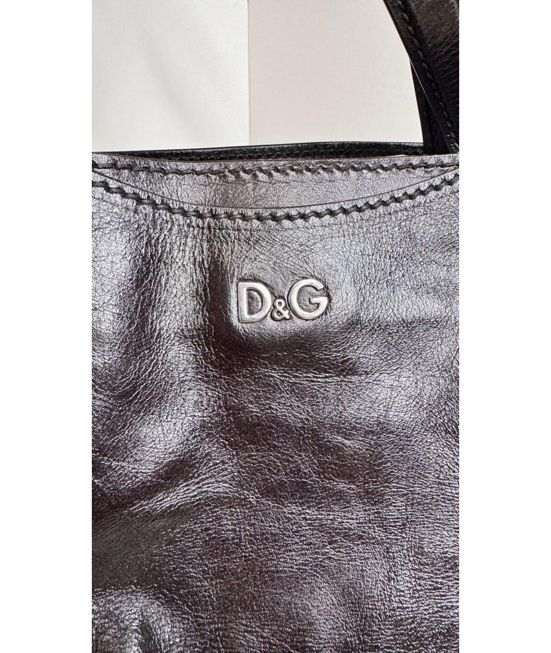 DOLCE&GABBANA Коричневая сумка тоут из искусственной кожи, фото 5