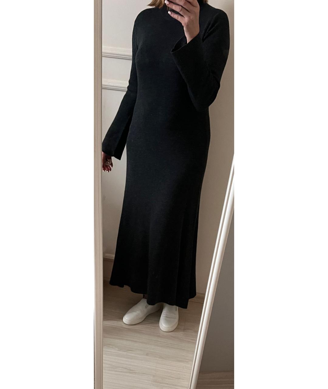 BY MALENE BIRGER Антрацитовое шерстяное повседневное платье, фото 8