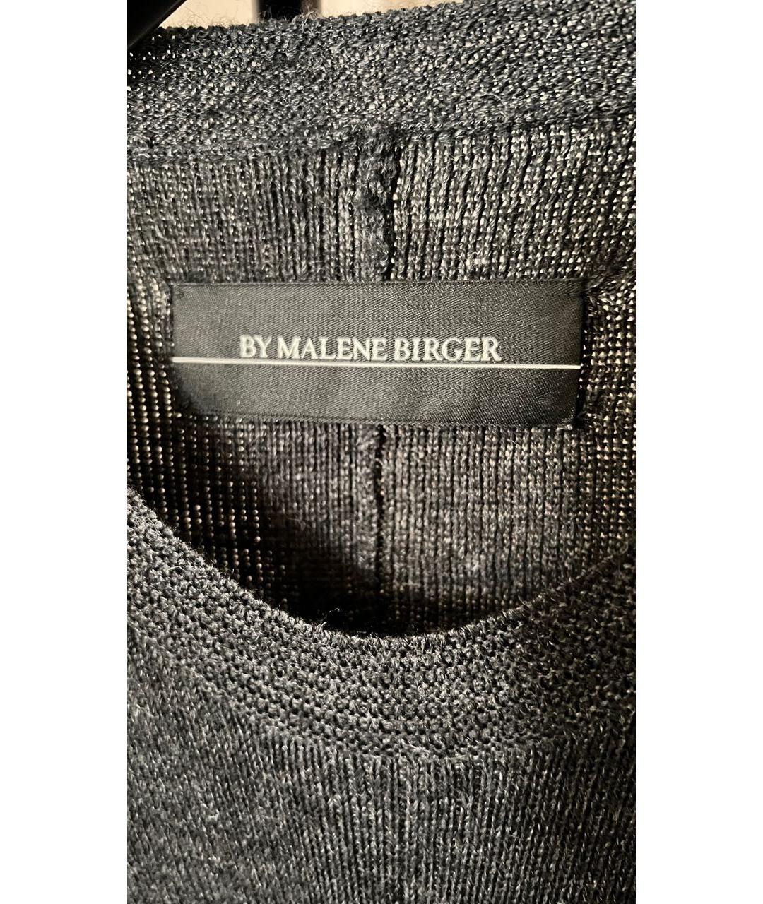 BY MALENE BIRGER Антрацитовое шерстяное повседневное платье, фото 5
