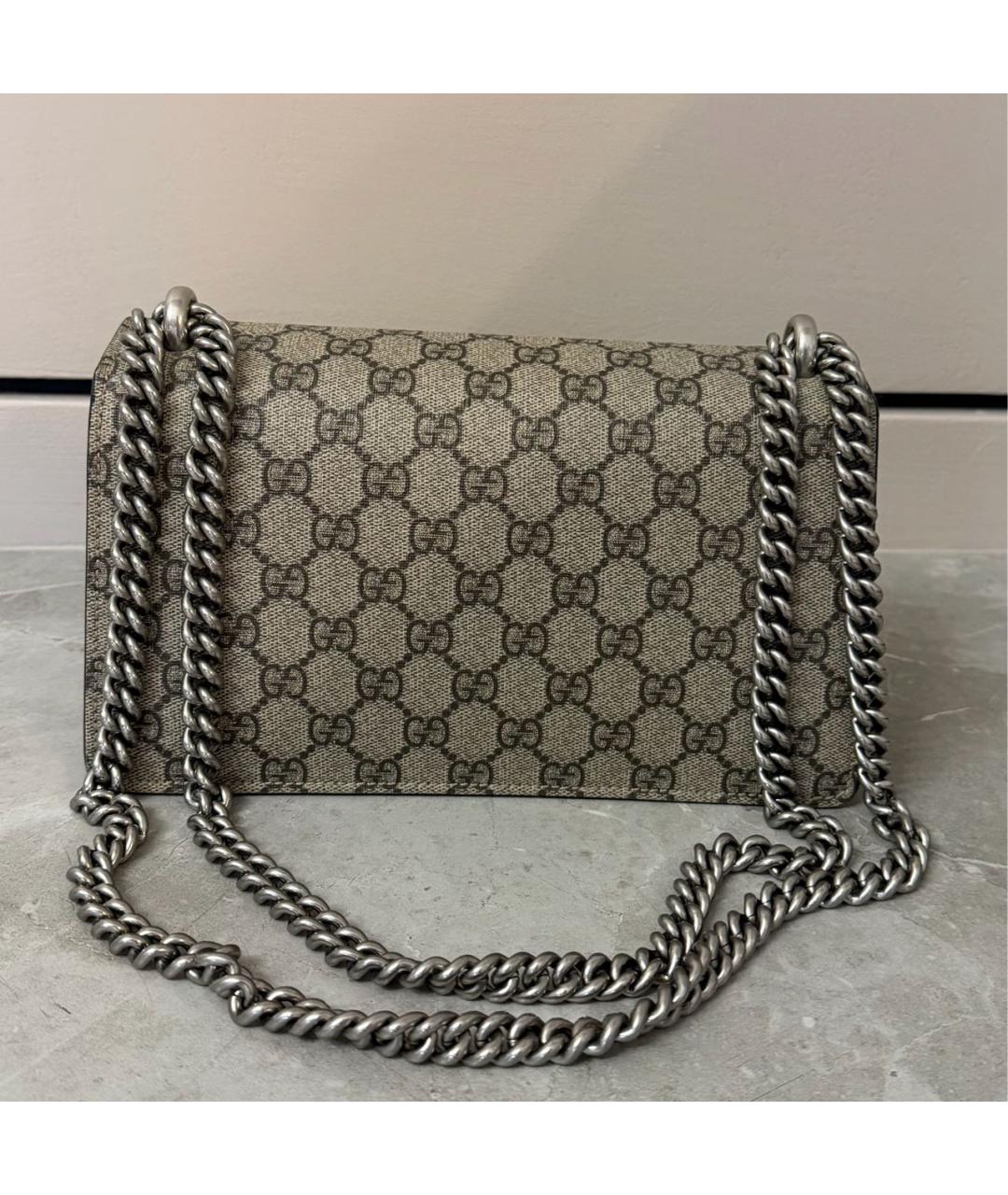 GUCCI Бежевая канва сумка через плечо, фото 3