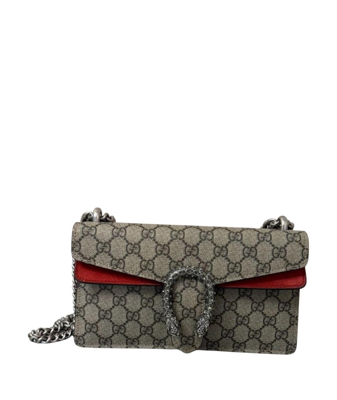 GUCCI Бежевая канва сумка через плечо, фото 1