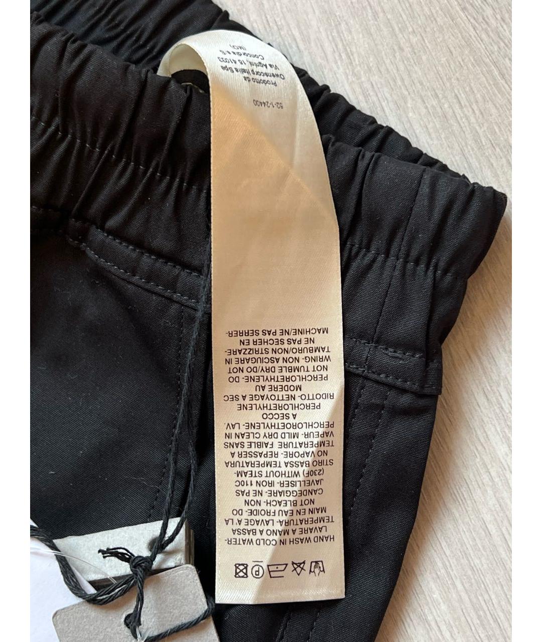 RICK OWENS Черные хлопковые шорты, фото 5