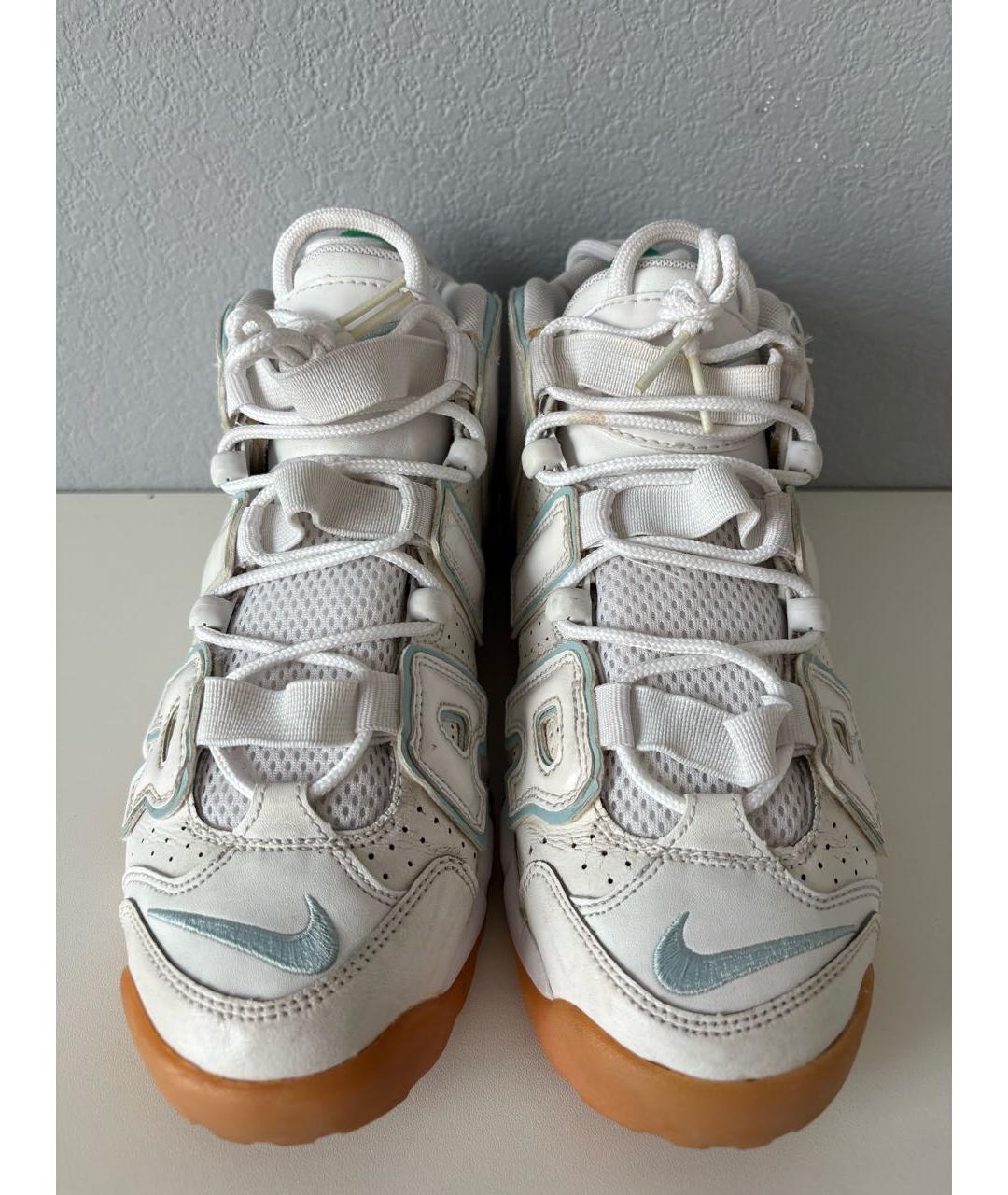 NIKE Белые кожаные высокие кроссовки / кеды, фото 5
