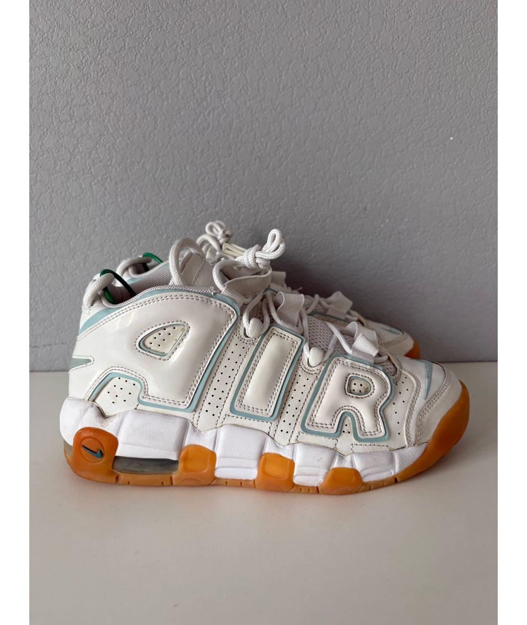 NIKE Белые кожаные высокие кроссовки / кеды, фото 4