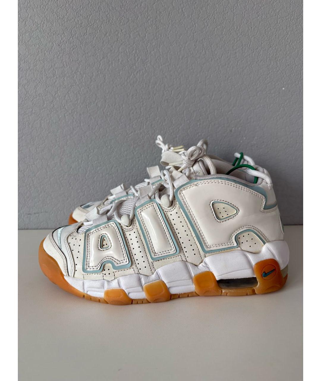 NIKE Белые кожаные высокие кроссовки / кеды, фото 3