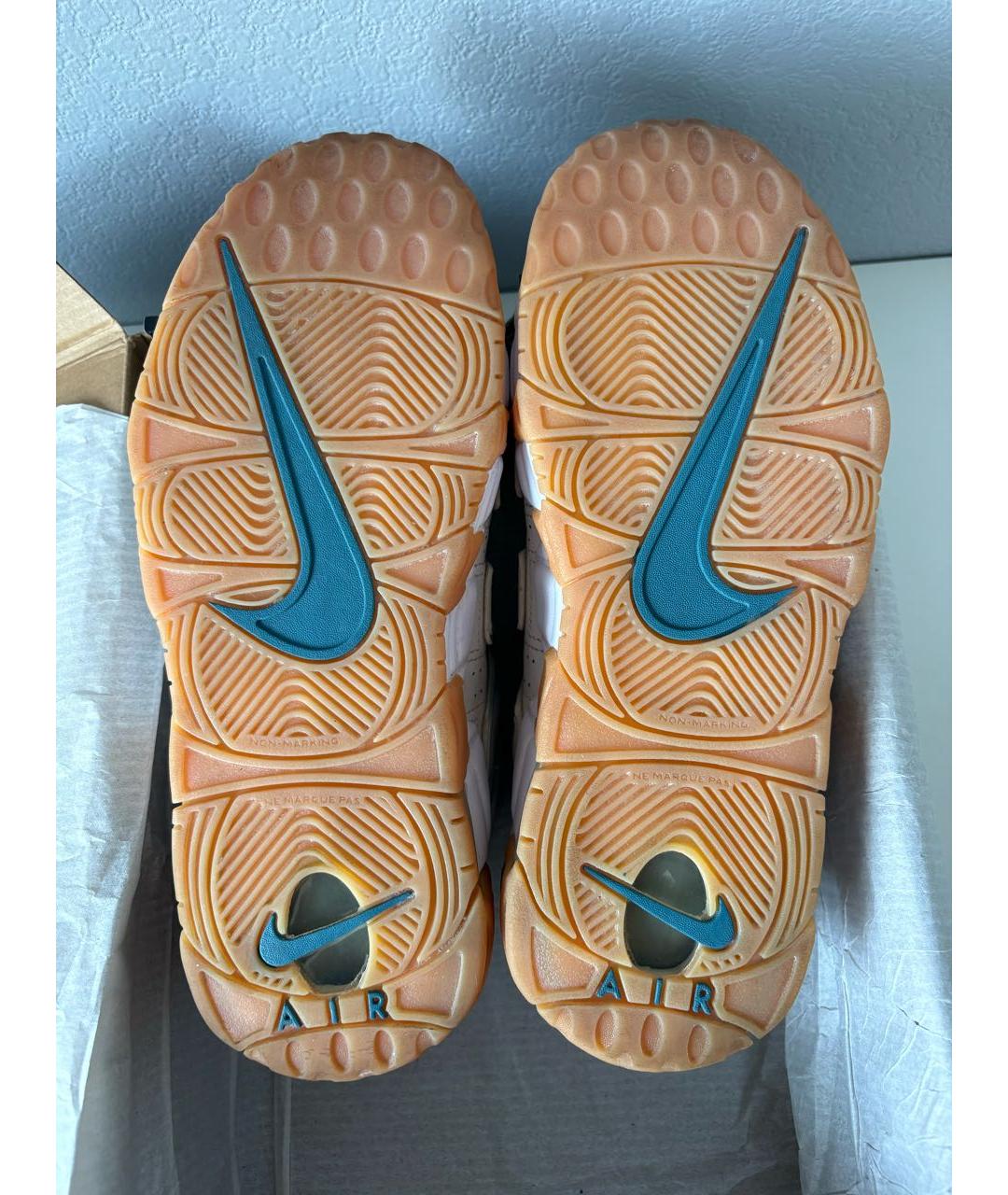 NIKE Белые кожаные высокие кроссовки / кеды, фото 7