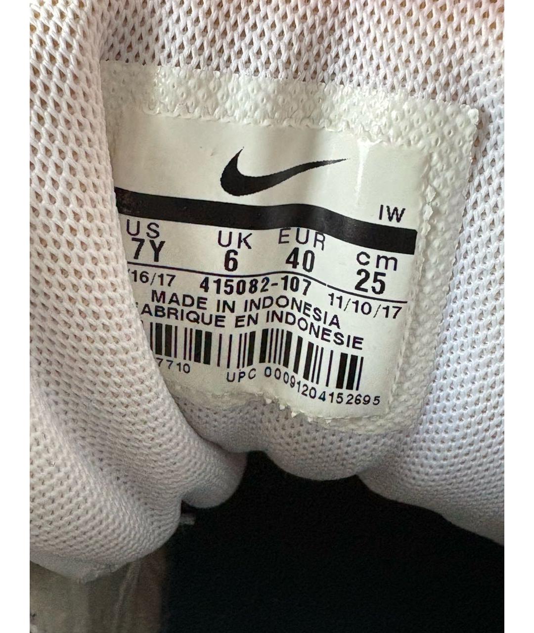 NIKE Белые кожаные высокие кроссовки / кеды, фото 8