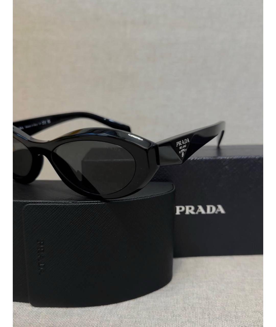 PRADA Черные солнцезащитные очки, фото 5