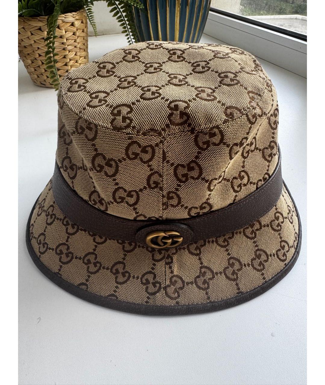 GUCCI Коричневая панама, фото 6