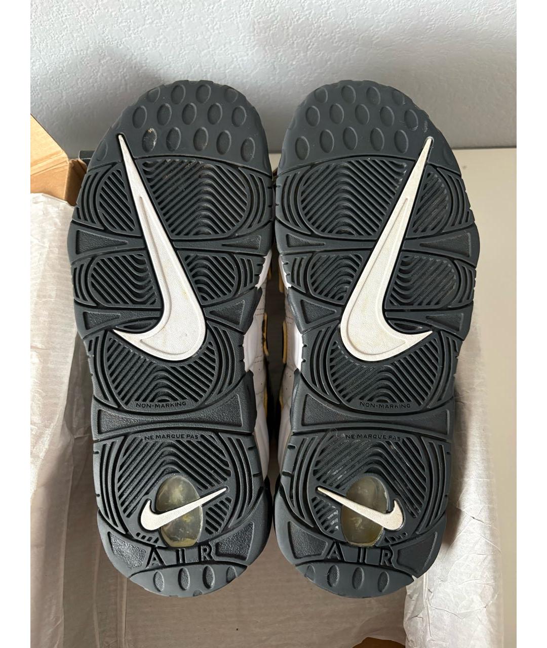 NIKE Белые кожаные высокие кроссовки / кеды, фото 7