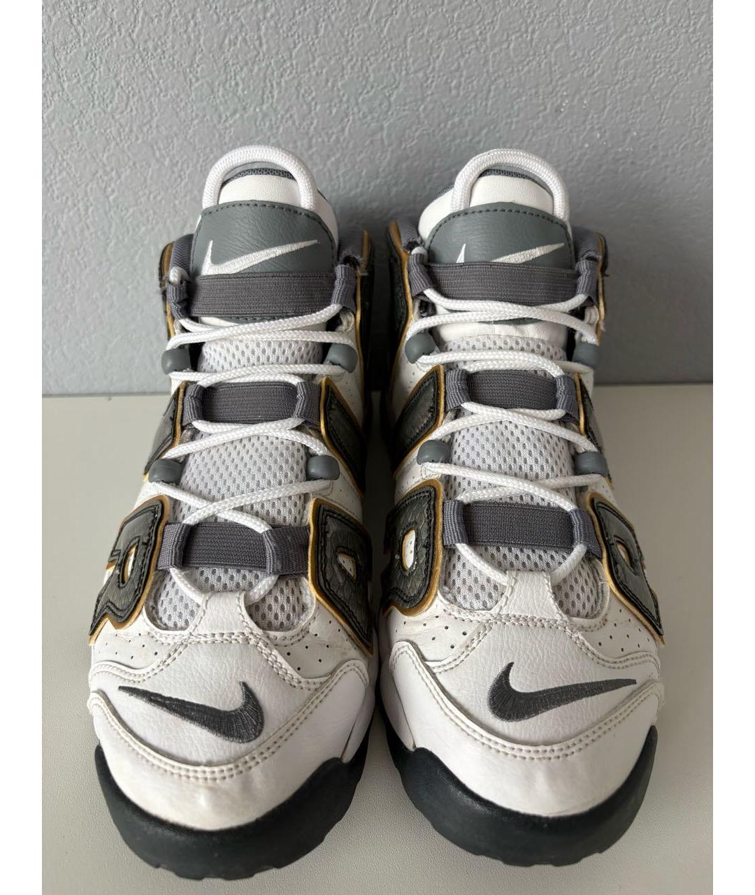 NIKE Белые кожаные высокие кроссовки / кеды, фото 5