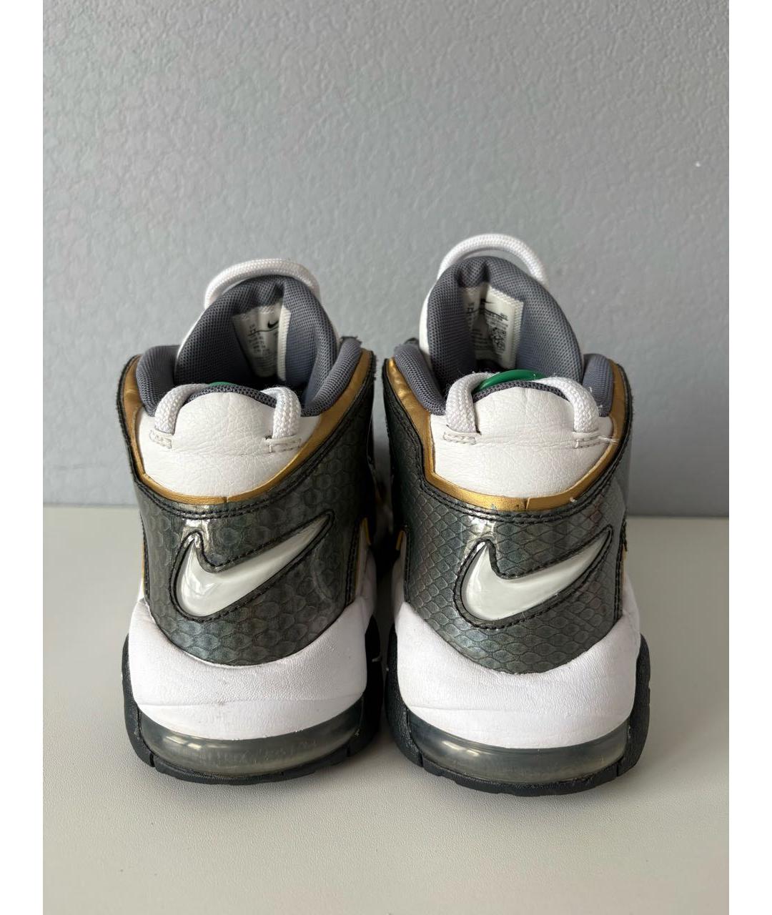 NIKE Белые кожаные высокие кроссовки / кеды, фото 6