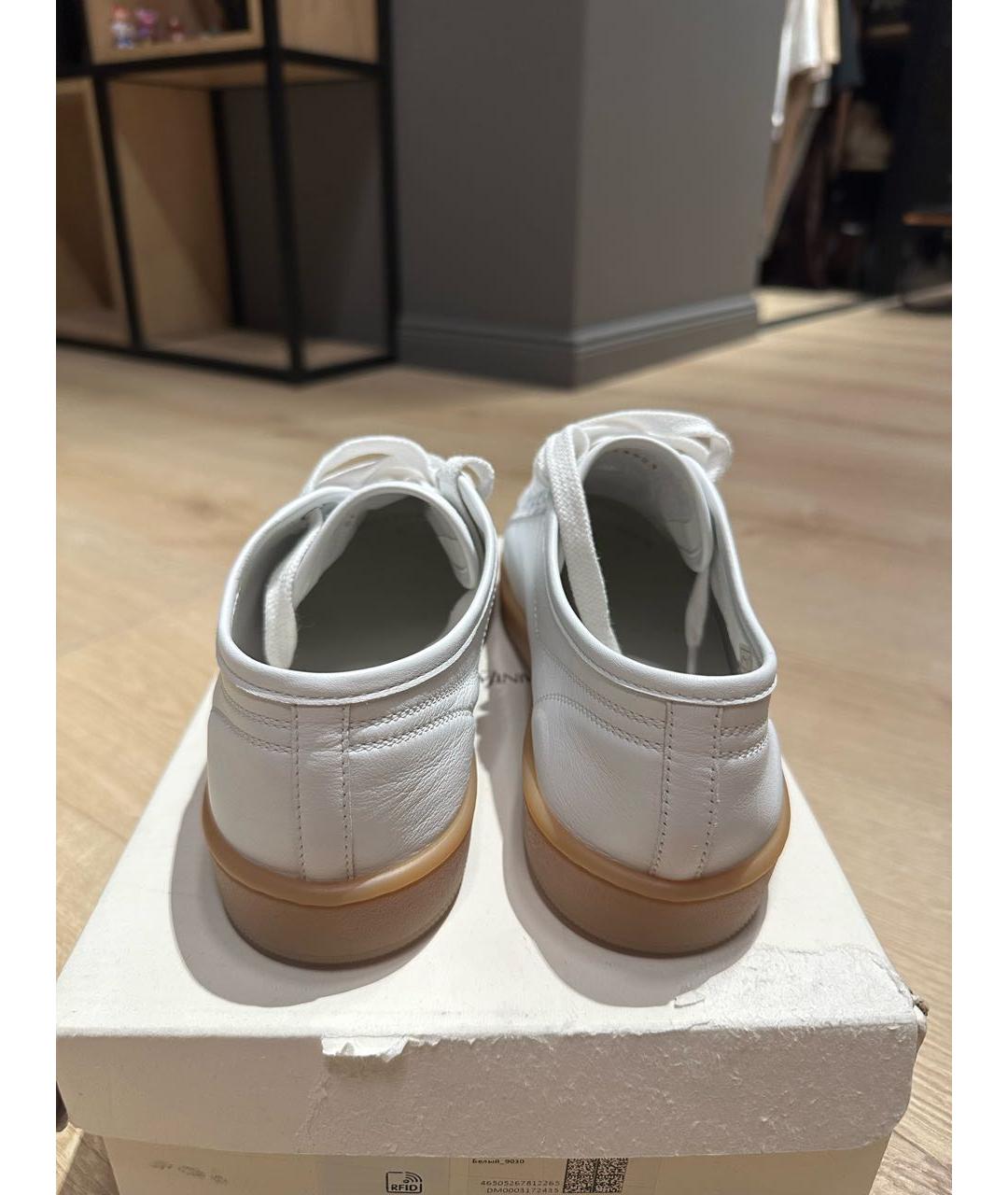 SAINT LAURENT Белые кожаные кеды, фото 5