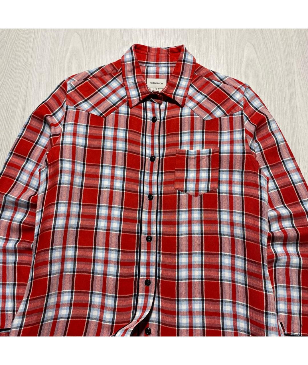 WOOLRICH Красная льняная рубашка, фото 2
