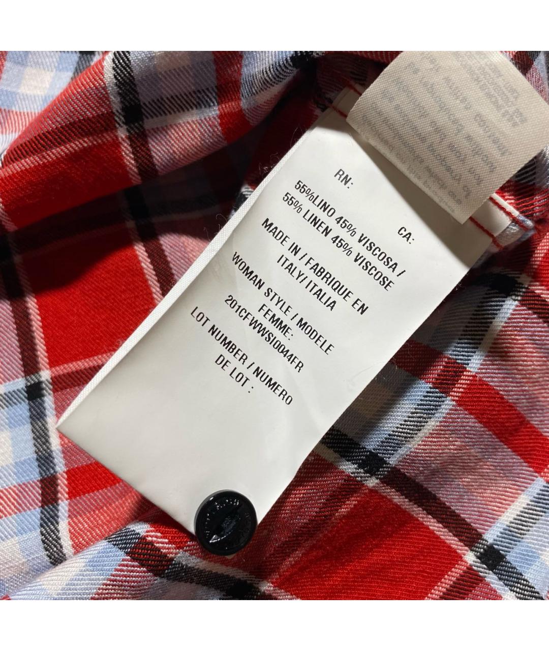 WOOLRICH Красная льняная рубашка, фото 8