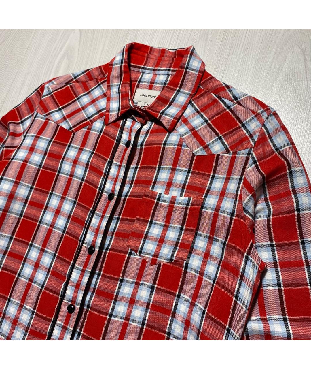 WOOLRICH Красная льняная рубашка, фото 3