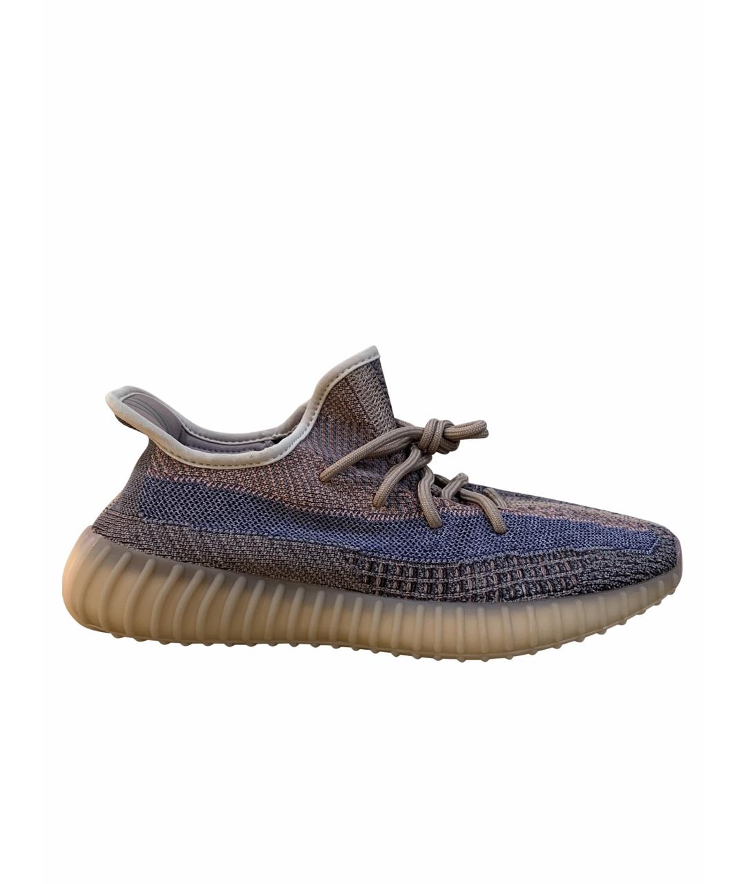 ADIDAS YEEZY Мульти текстильные низкие кроссовки / кеды, фото 1