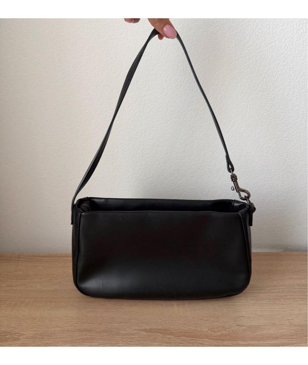 ARMANI EXCHANGE Черная сумка с короткими ручками из искусственной кожи, фото 3