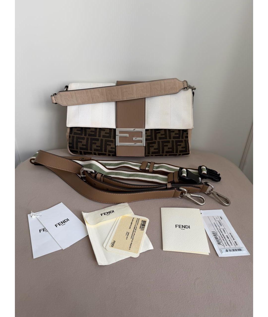FENDI Мульти жаккардовая сумка через плечо, фото 3