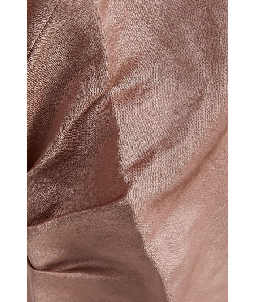 LOULOU STUDIO Розовое льняное повседневное платье, фото 4