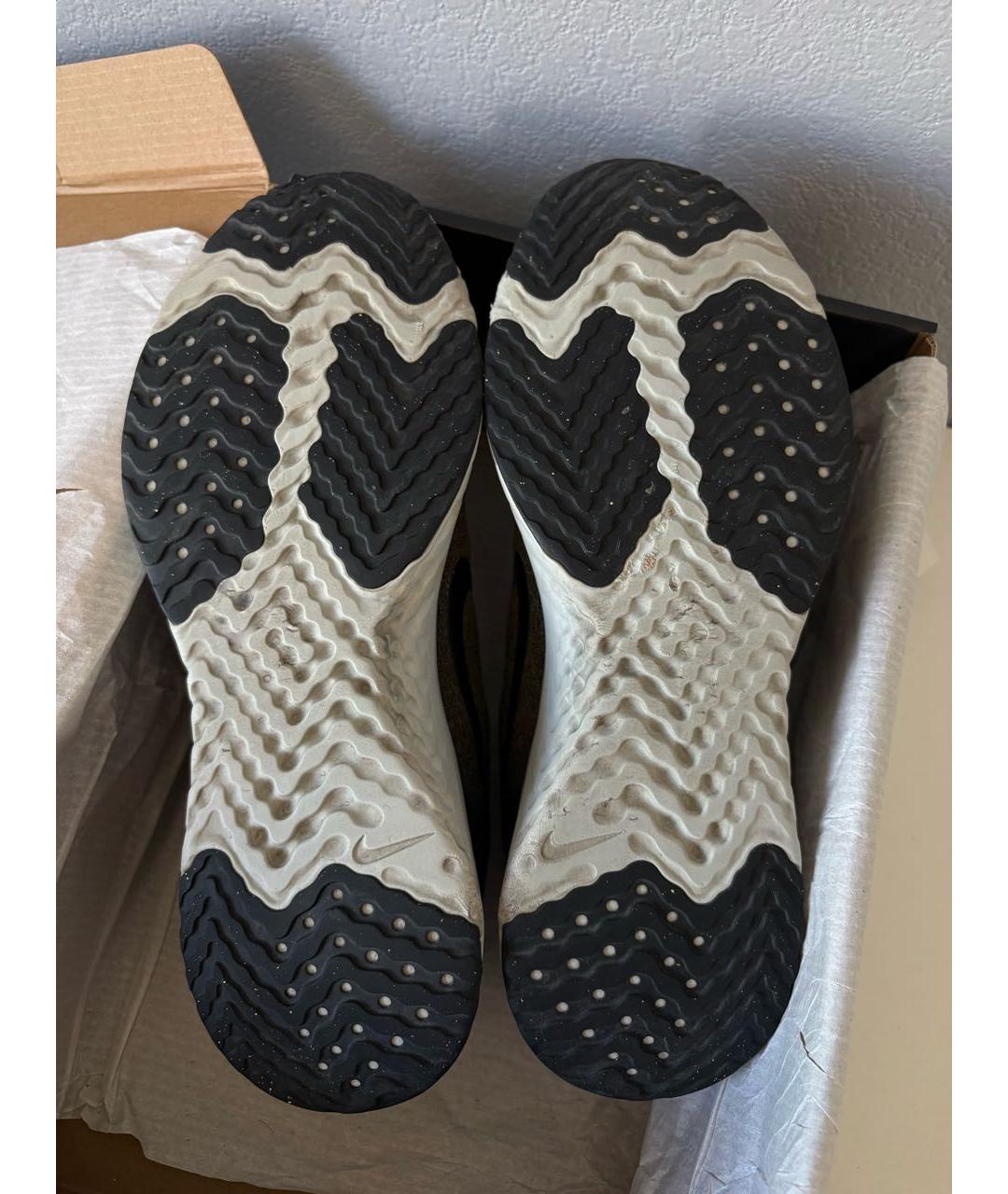 NIKE Хаки текстильные низкие кроссовки / кеды, фото 5