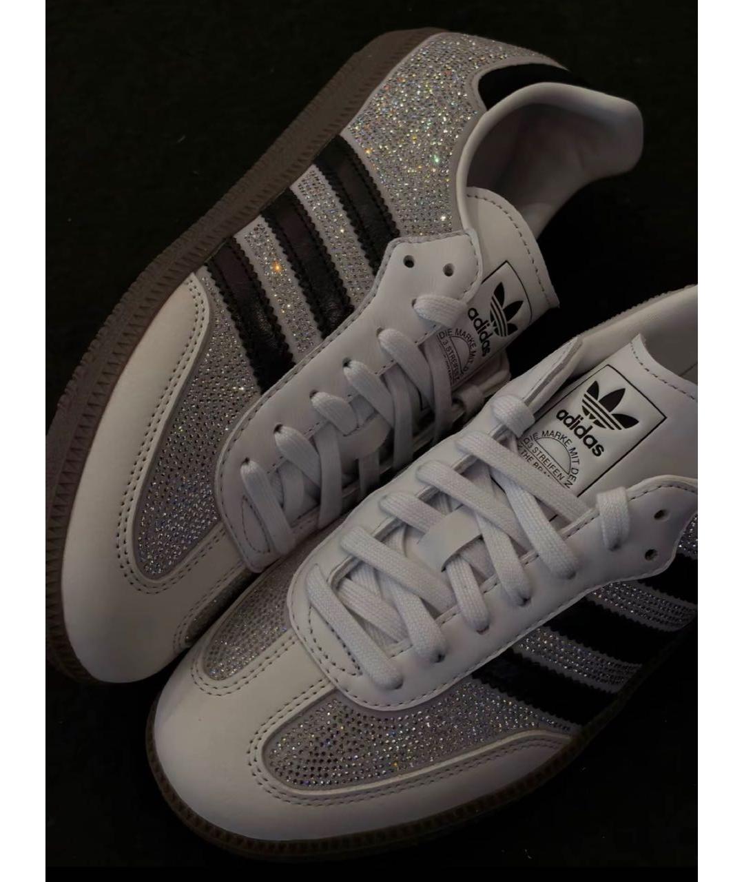 ADIDAS Белые кожаные кроссовки, фото 3