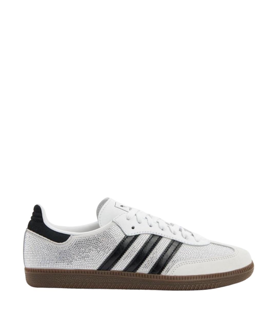 ADIDAS Белые кожаные кроссовки, фото 1