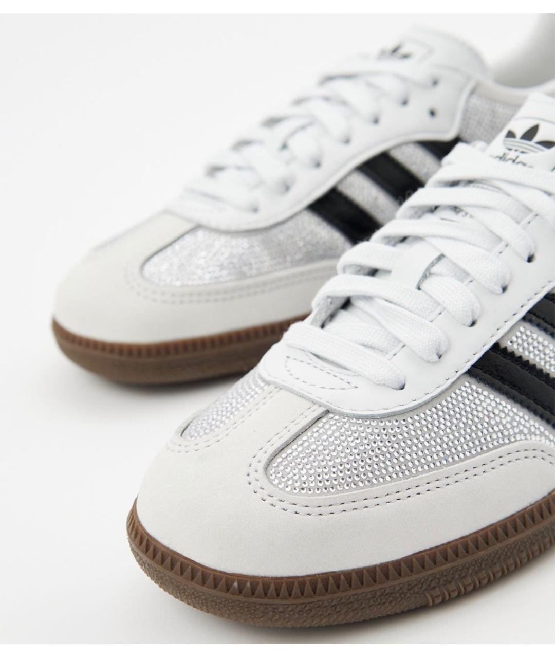 ADIDAS Белые кожаные кроссовки, фото 6