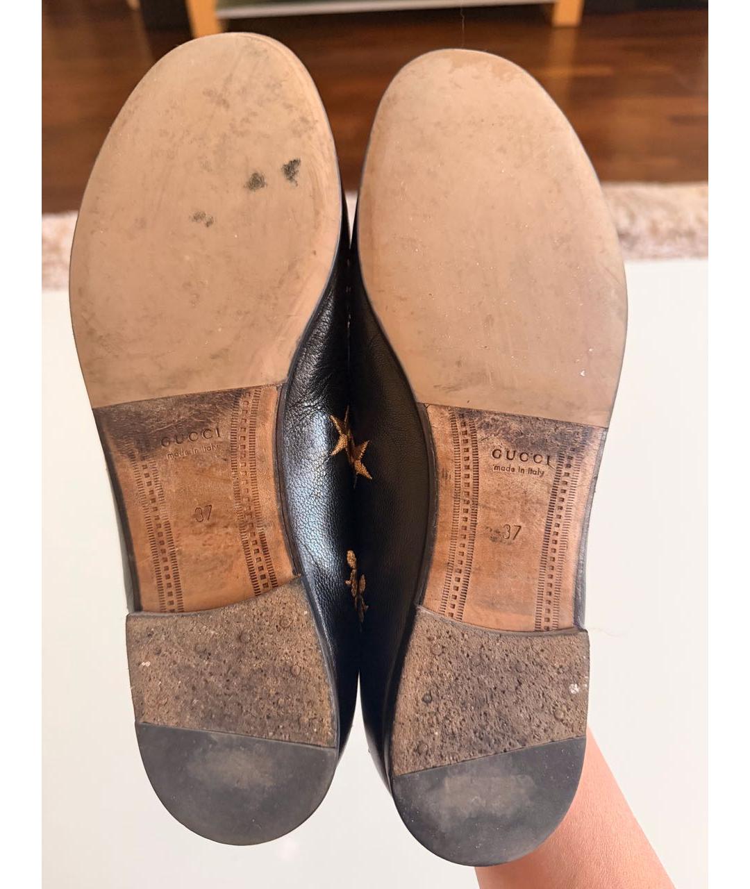 GUCCI Черные кожаные лоферы, фото 4