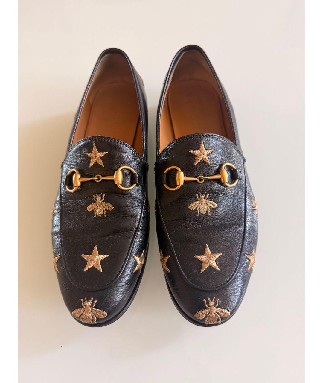 GUCCI Черные кожаные лоферы, фото 2