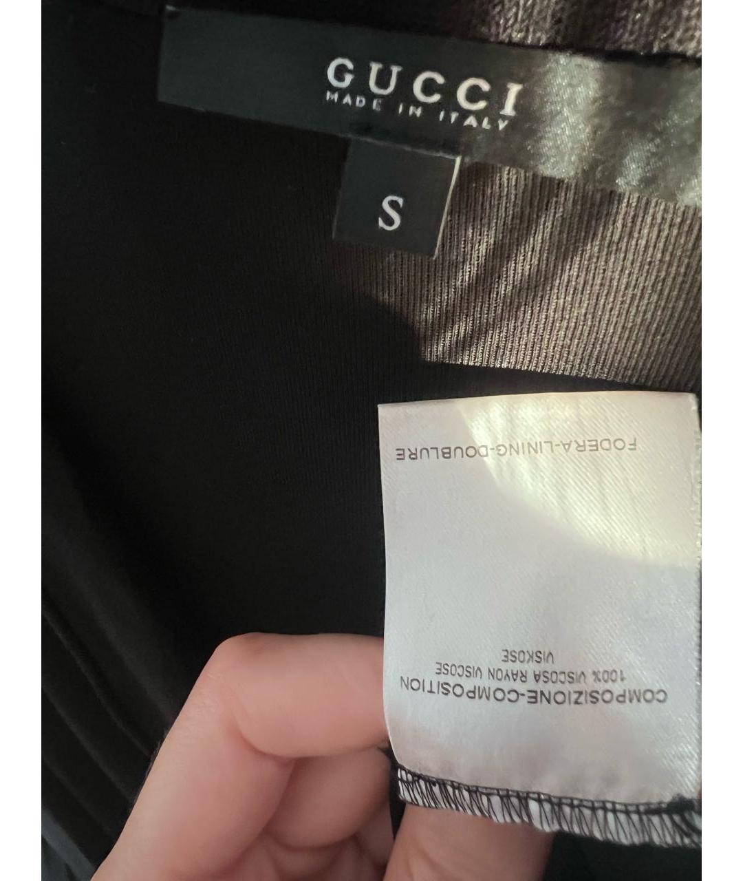 GUCCI Черный вискозный джемпер / свитер, фото 3
