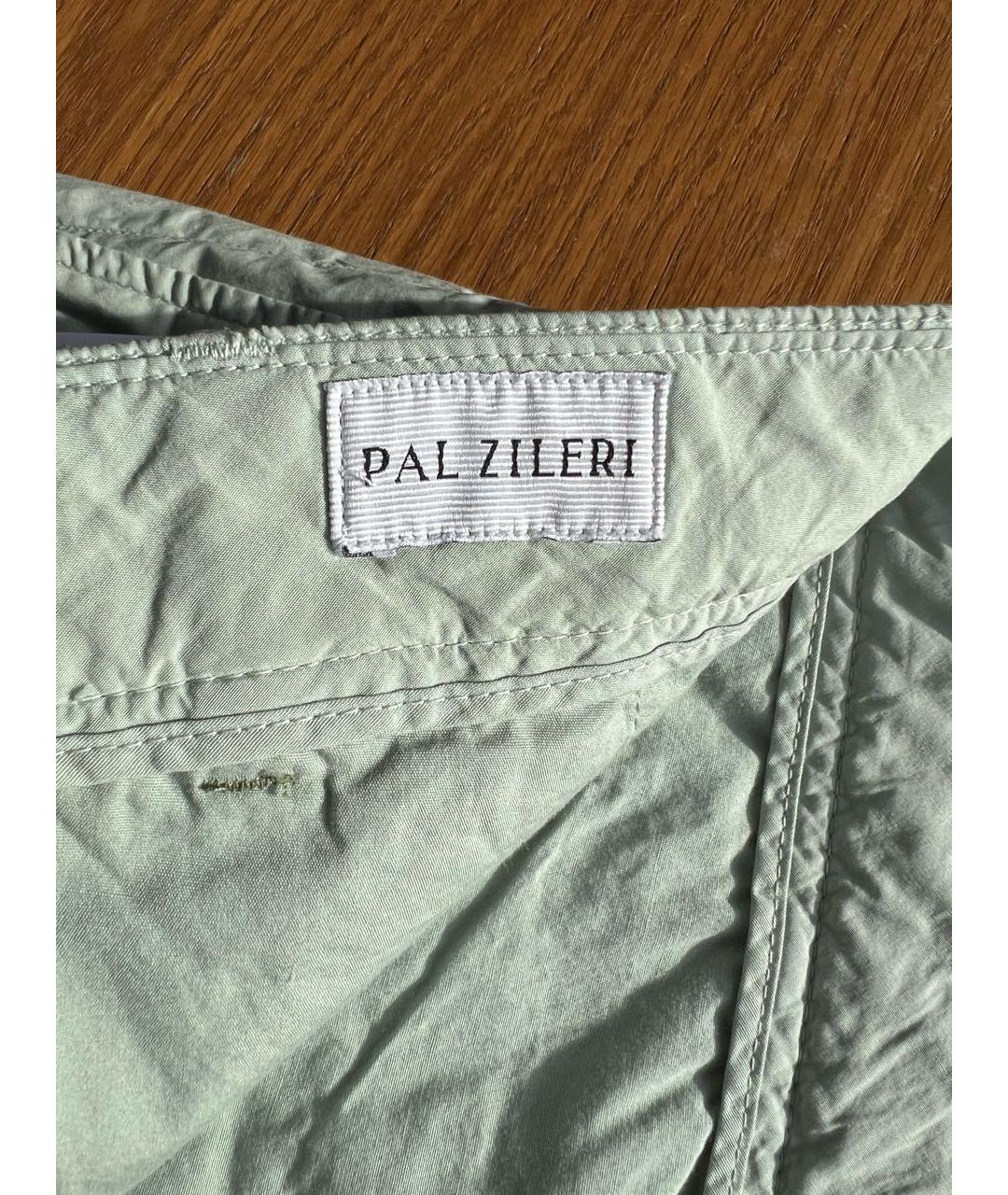 PAL ZILERI Зеленые хлопковые шорты, фото 3