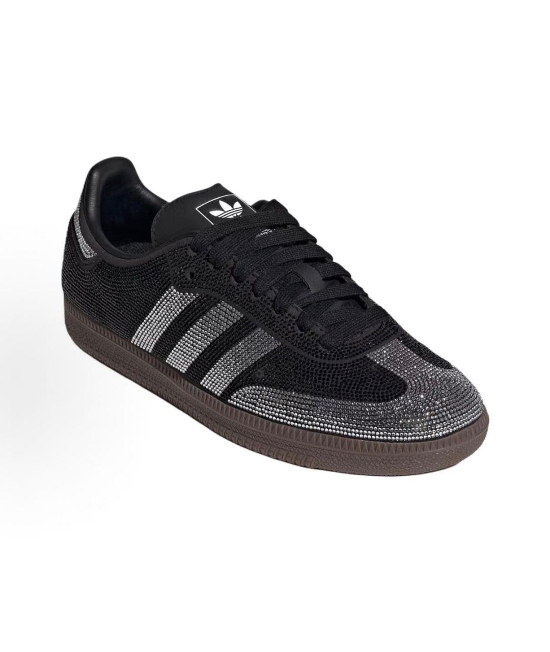 ADIDAS Черные кожаные кроссовки, фото 7
