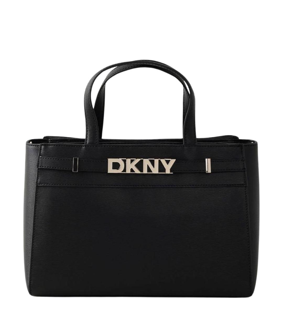 DKNY Черная сумка с короткими ручками из искусственной кожи, фото 1