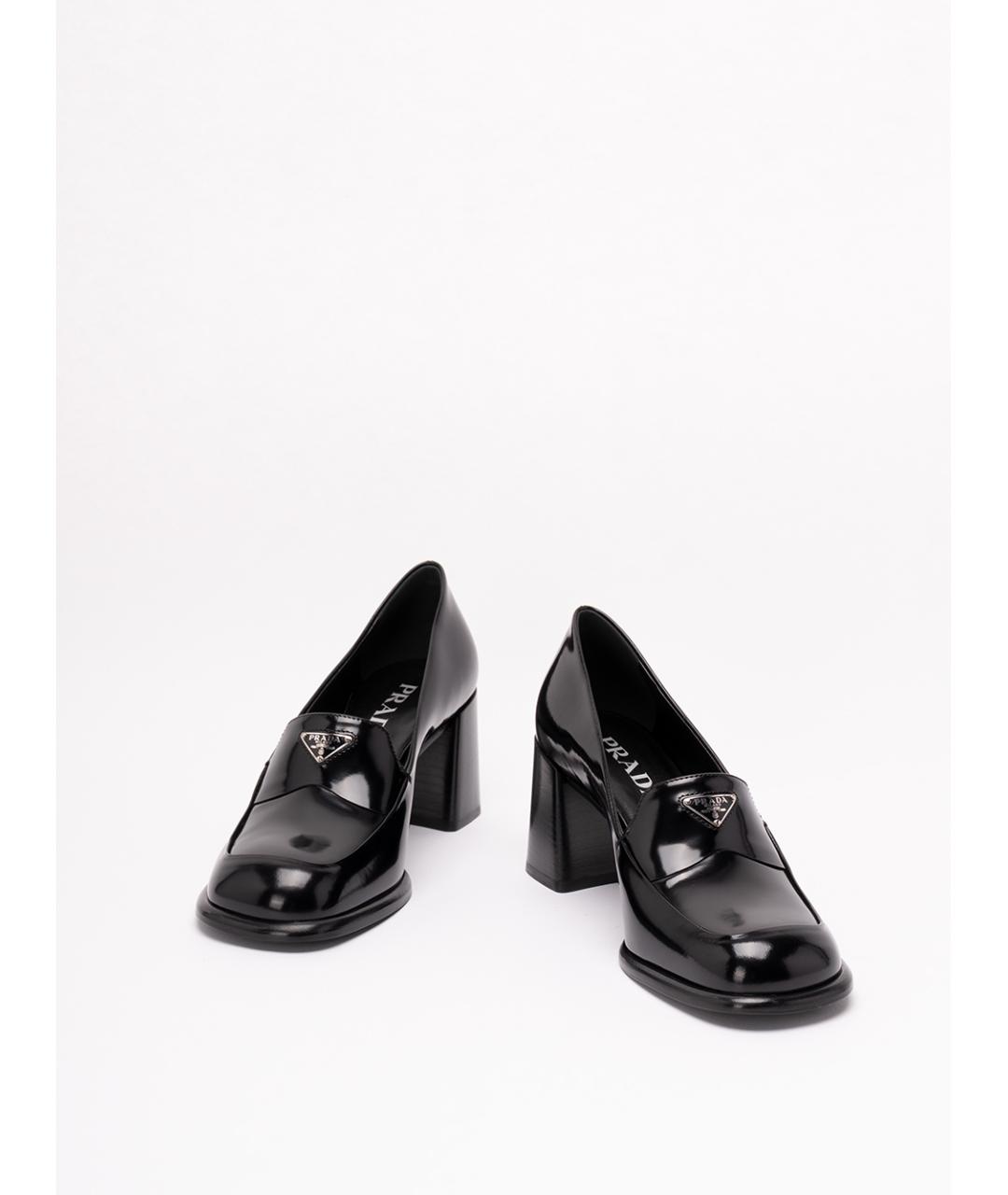 PRADA Черные кожаные туфли, фото 2