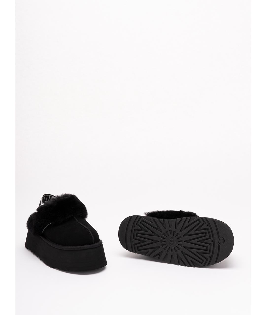 UGG Черные кожаные сабо, фото 4