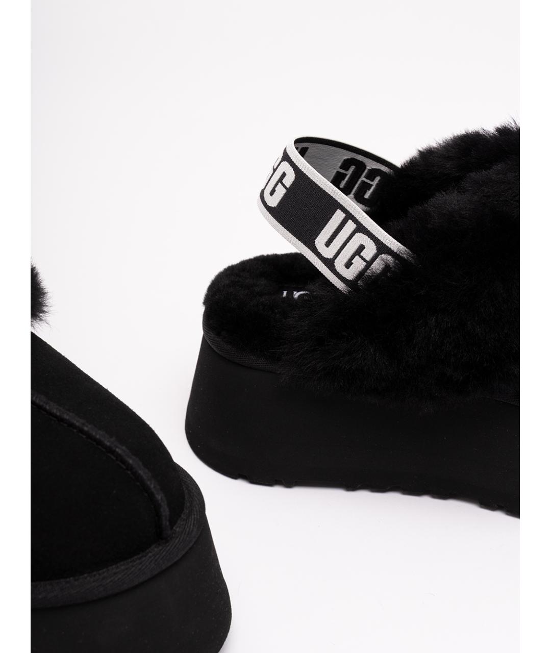 UGG Черные кожаные сабо, фото 5