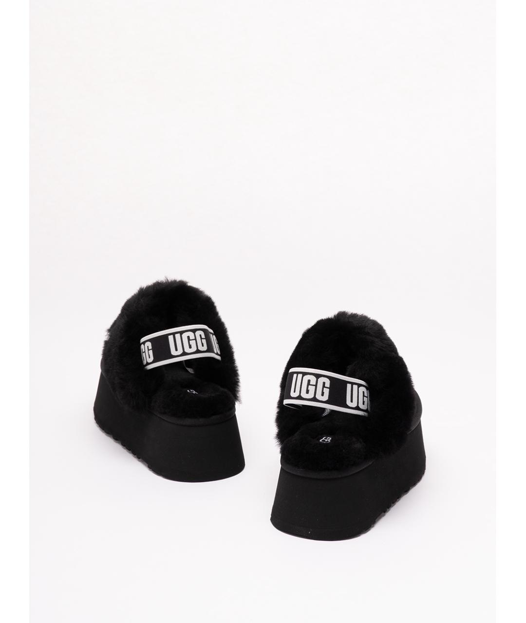 UGG Черные кожаные сабо, фото 3