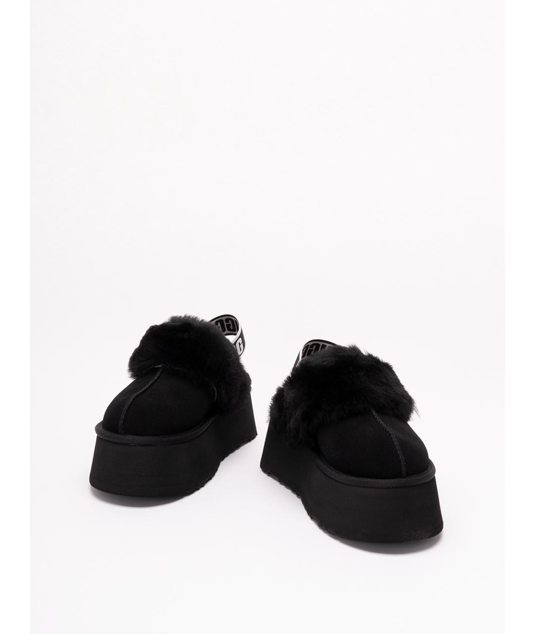 UGG Черные кожаные сабо, фото 2