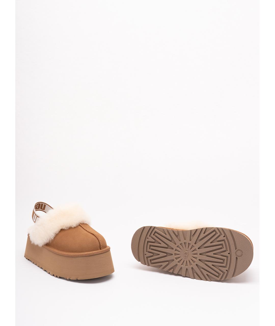 UGG Коричневые кожаные сабо, фото 4