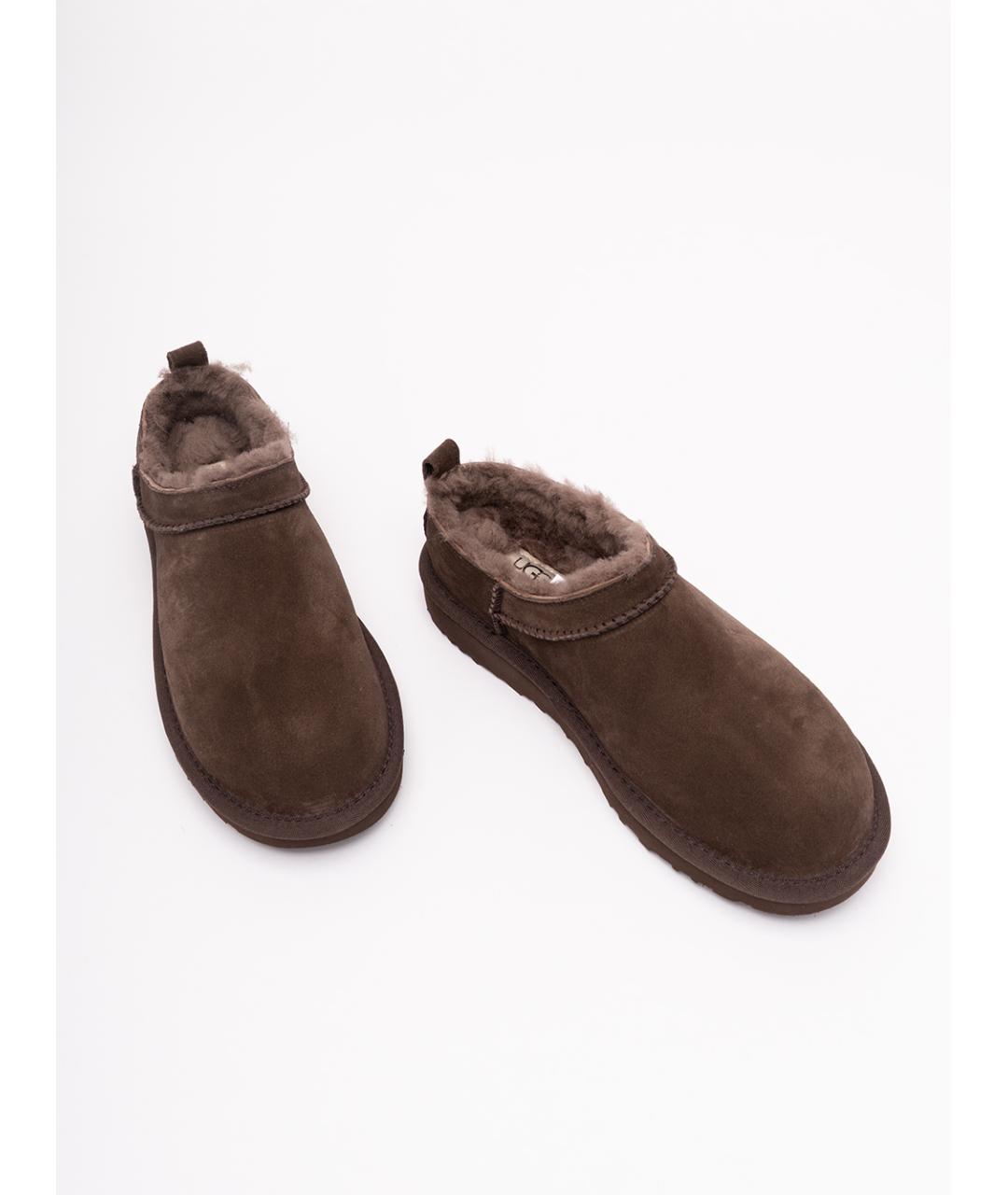 UGG Коричневые кожаные ботинки, фото 5