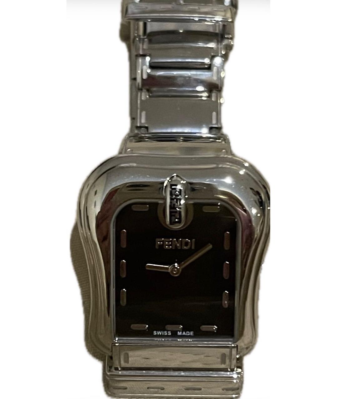 FENDI Серебряные стальные часы, фото 5