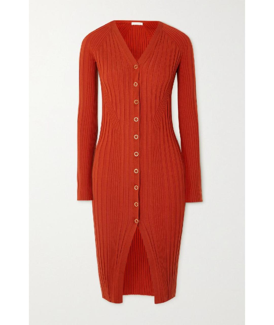 DION LEE Оранжевый шерстяной кардиган, фото 8