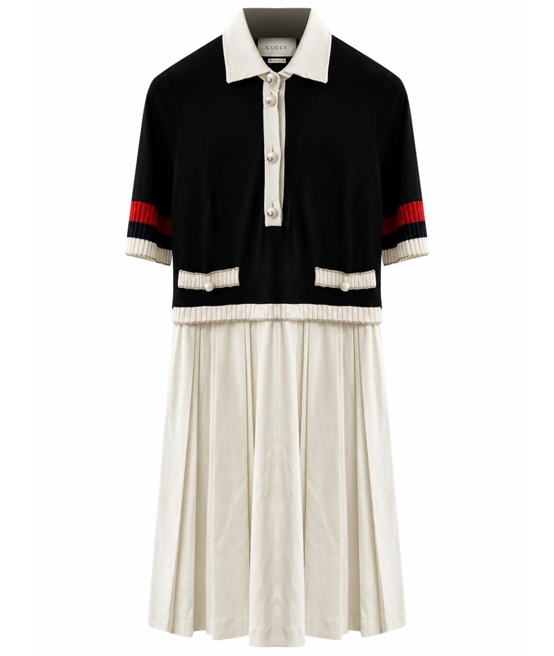 GUCCI Бежевое вискозное платье, фото 1