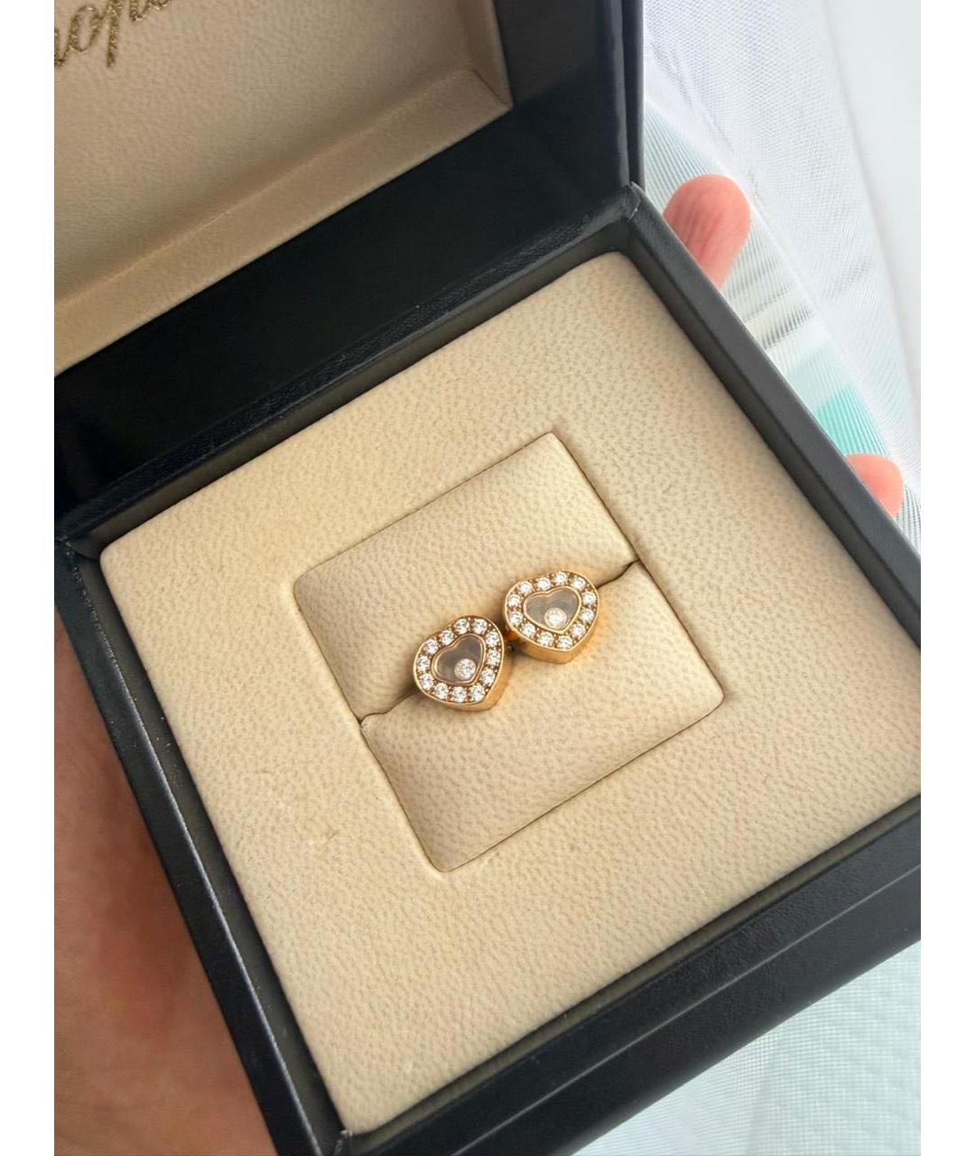 CHOPARD Золотые серьги из желтого золота, фото 2